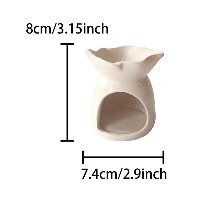Porte-bougie en céramique moderne, brûleur d'huile, diffuseur de parfum pour bougies décoratives et relaxation à domicile