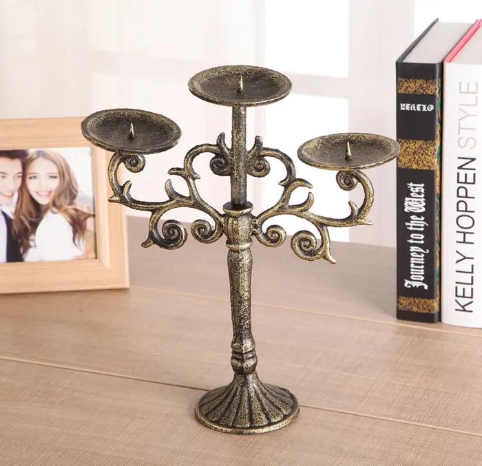 Chandelier Noble européen en fer sculpté Style européen pour Anniversaire Fêtes Familiales Soirées Intimes Occasions Spéciales