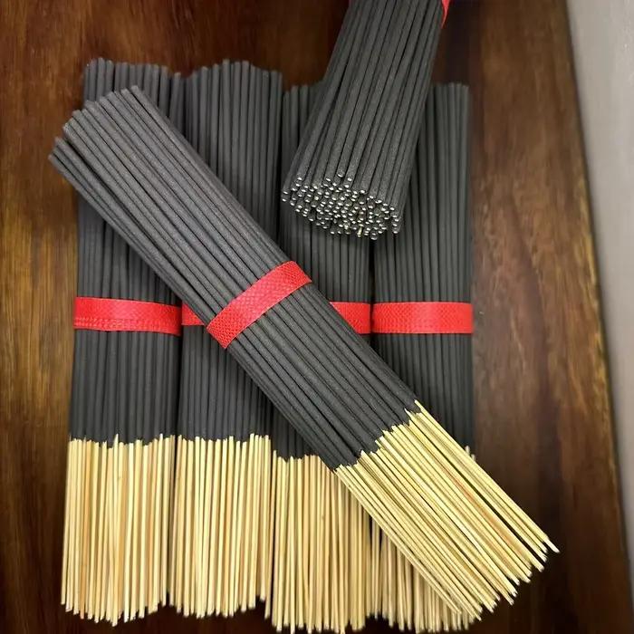 101 morceaux de bâtons d'encens en bambou parfumés en fleurs de cerisier naturels de 22 cm