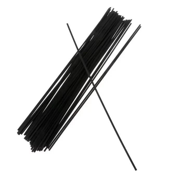 Bâtons de fibres noirs et blancs pour diffuseur aromathérapie de 30cm x 3mm pour décorer et purifier l'air de la maison occasions spéciales et quotidienne