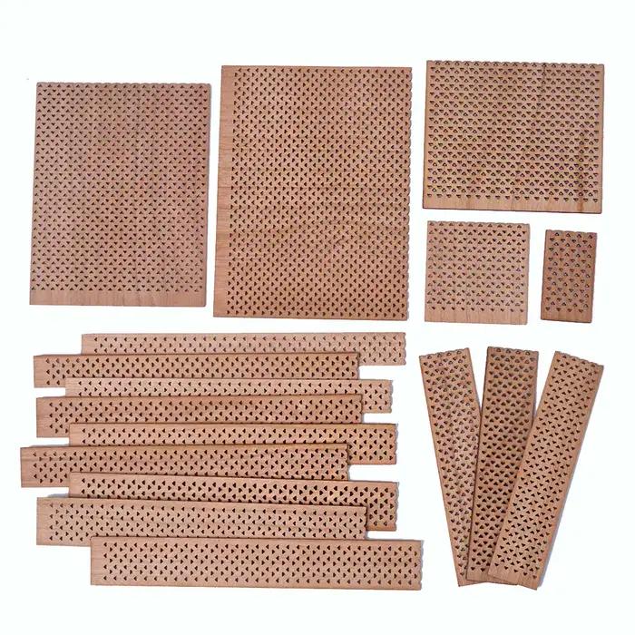 Mèches de bougies en bois sans fumée avec supports en fer
