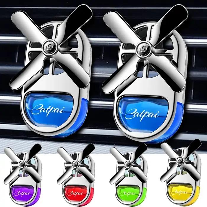 Mini désodorisant d'aromathérapie pour voiture avec hélice rotative et parfum d'aromathérapie, accessoire de décoration créatif, nouvelle collection pour une ambiance relaxante et élégante