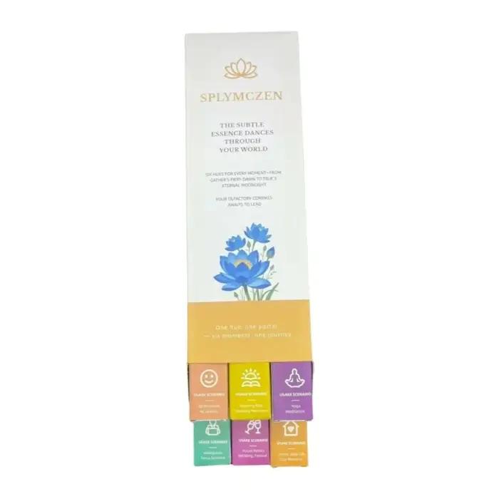 6 parfums d'humeur de qualité (mise au point/yoga/célébration/maison/matin/pureté) | Cadeaux d'aromathérapie longue durée