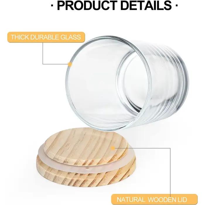 Pots de bougies épais de 200ml pour la fabrication de bougies