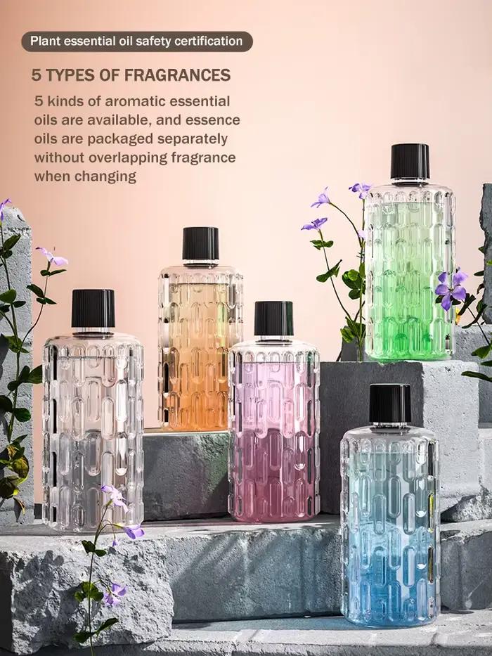 Diffuseur d'aromathérapie automatique pour éliminer les odeurs, humidificateur par ultrasons avec huile essentielle pour purifier l'air et apporter la paix dans votre maison pour diverses occasions