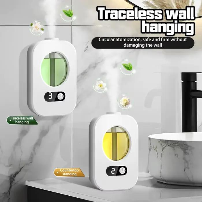 Diffusateur d'aromathérapie automatique avec mosaïque, humidificateur et désodorisant pour toilettes et salles de bain, distributeur d'huiles essentielles, ambiance relaxante pour maison et bien-être
