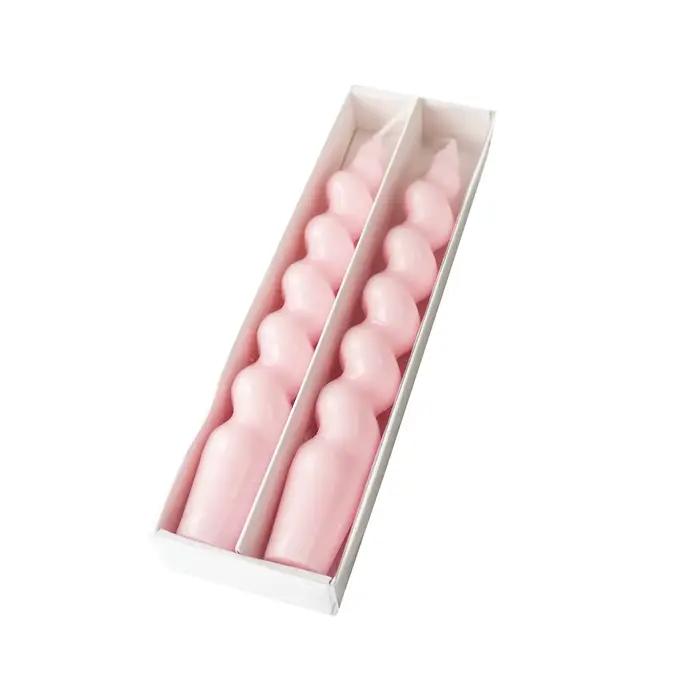 Bougies coniques en spirale non parfumées pour décoration de table mariage anniversaire fêtes occaions spéciales