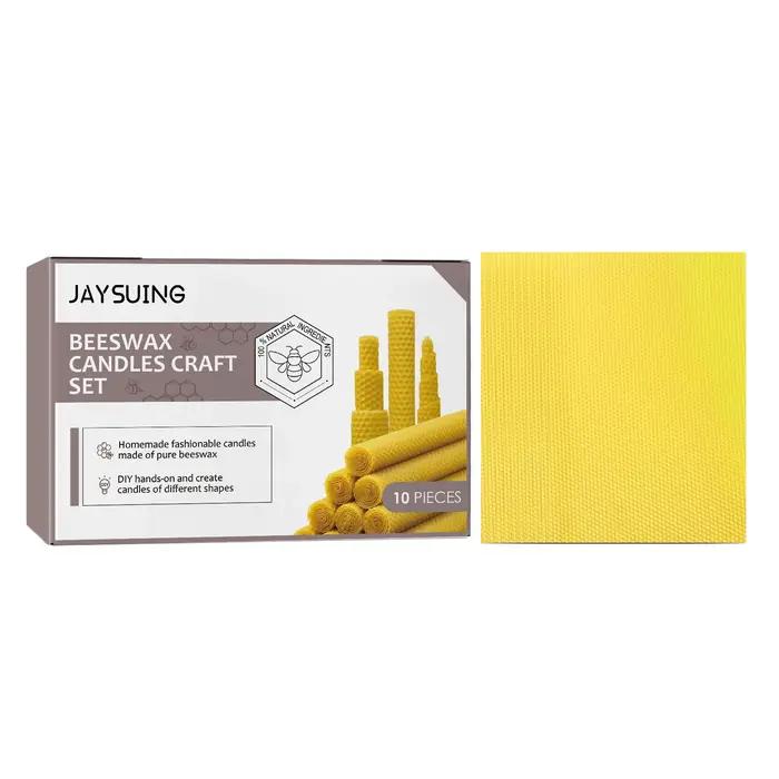 Feuilles de cire d'abeille pour la fabrication de bougies, bougies roulées artisanales, décorations