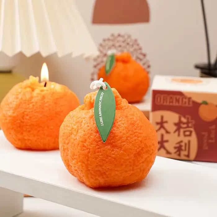 Bougie d'aromathérapie orange 'Ugly Cute'
