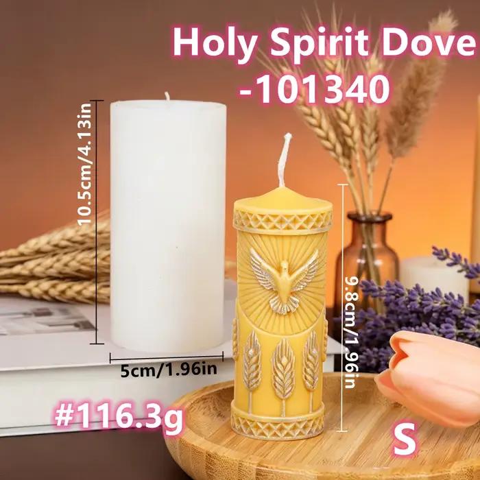 Moule DIY pour bougie cylindrique « Paix et Abondance », bougie en cire d'abeille « Descente du Sain
