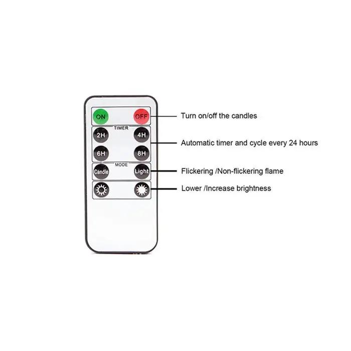 Lumière LED électrique à piles télécommandées, mèche mobile scintillante, Noël, thé, ci-après les dé