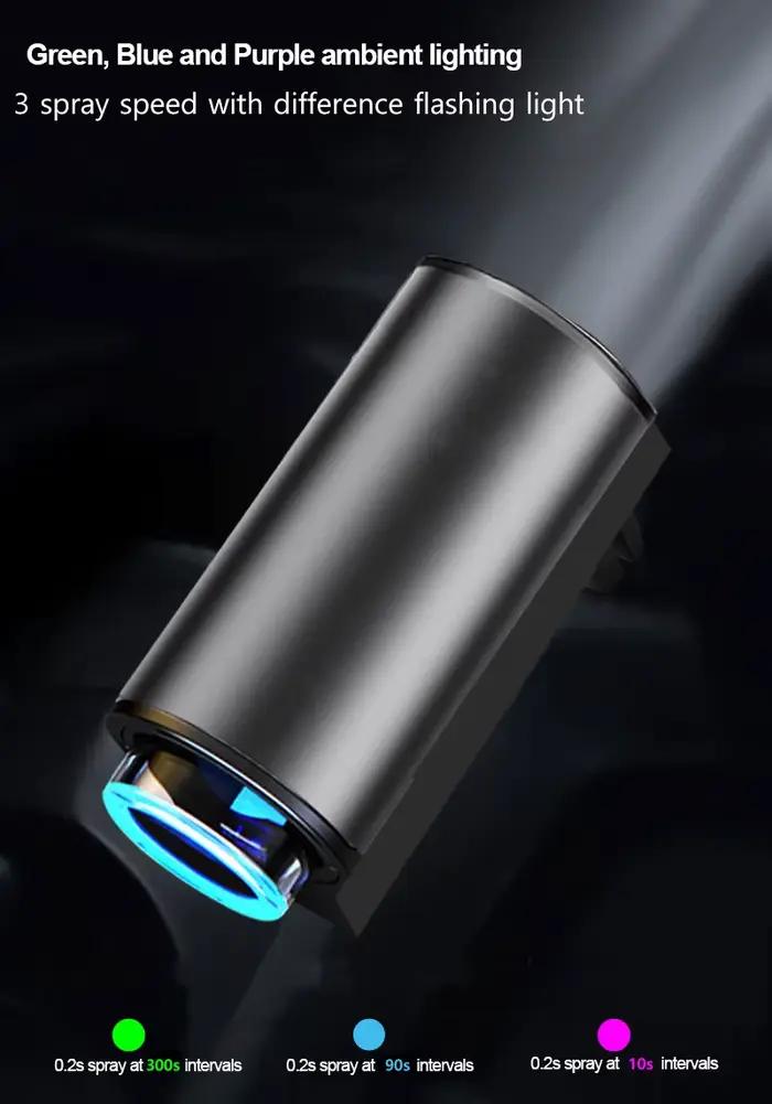 Diffuseur d'huile aromatique pour voiture 3 parfums désodorisant purificateur intérieur clip de sortie d'air ultrasonique design moderne élégant océan cologne blanctea purifier l'air supprimer les mauvaises odeurs