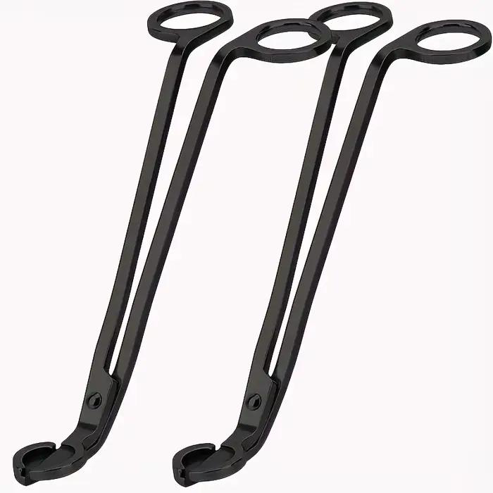 Coupe-mèche de bougie polie à portée profonde pour une combustion propre et réduction de la fumée pour amateurs de bougies et passionnés de décoration intérieure