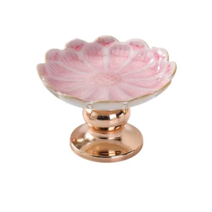 Bougeoir en céramique de Style européen créatif, bougeoir romantique de luxe, chandelier exquis de b