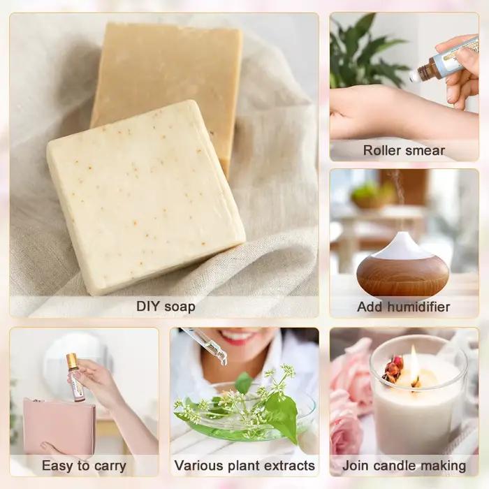 Huile de Parfum Roll-On EUQEE Huile Florale Sans Alcool Pour Femmes Occasions Spéciales Longue Durée Portatif Compact