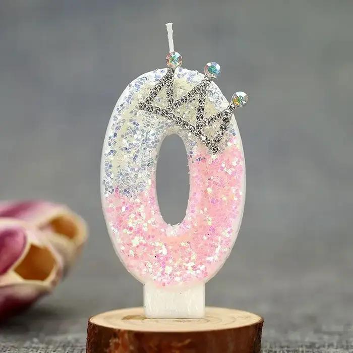 Bougie numérique pour gâteau d'anniversaire de princesse