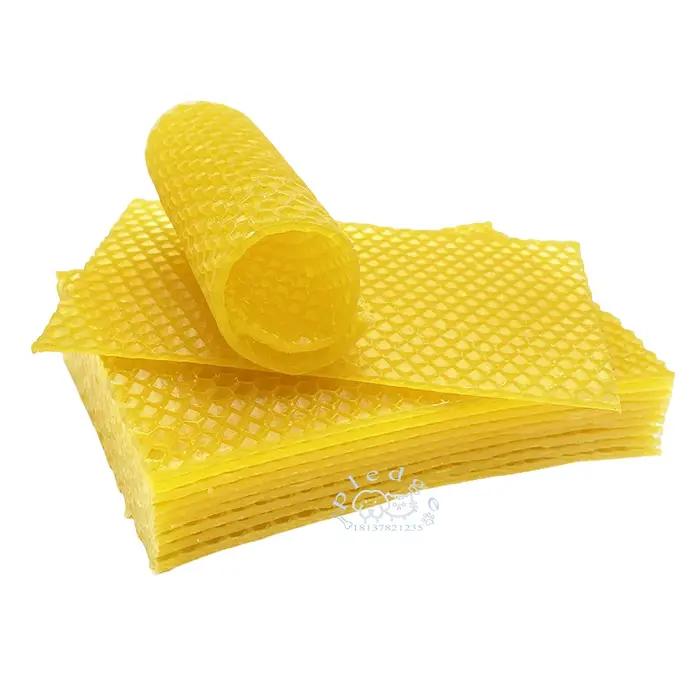 Feuille de nid d'abeille en cire d'abeille Pure