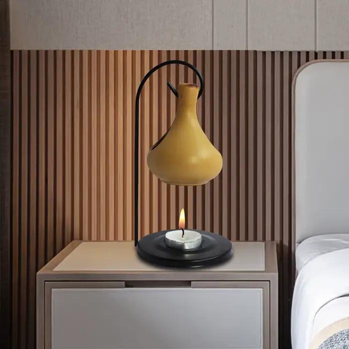 Brûleur d'huile essentielle en céramique pour salon, bureau, yoga, méditation, décoration de maison et cadeau pour occasions spéciales