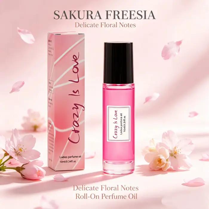 Huile de phéromone Sakura Freesia 10 ml - Huile de parfum subtile à la fleur de cerisier, Eau de Toi
