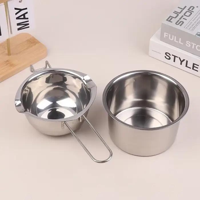 Pot à fondre la cire de bougie avec pot en acier inoxydable pour faire