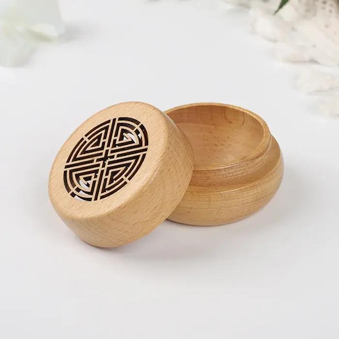 Diffuseur d'arôme en bois sans parfum pour la maison, chambre à coucher, voiture - Bricolage, boîte ancienne, accessoire de décoration, ambiance sereine pour femmes