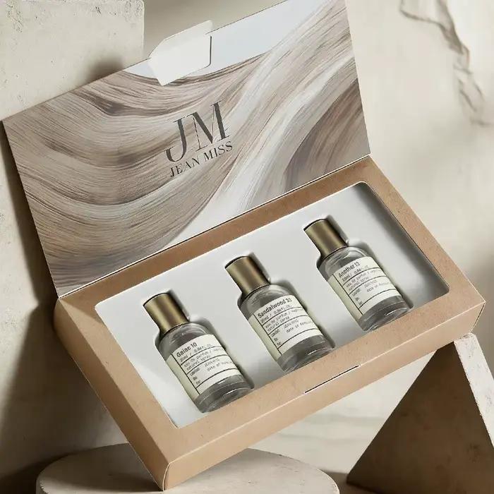 Coffret de Parfums Boisés 25ml*3 Cadeaux de Noël – Santal Sensuel, Tokyo Myrobal – Fragrance Longue