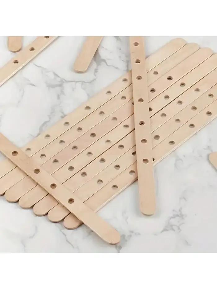 Porte-mèches de bougie en bois