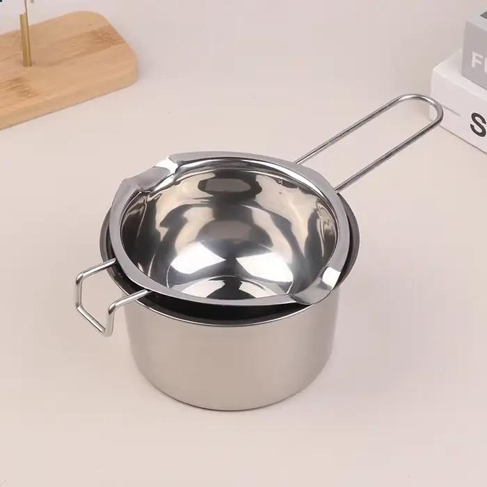 Pot à fondre la cire de bougie avec pot en acier inoxydable pour faire