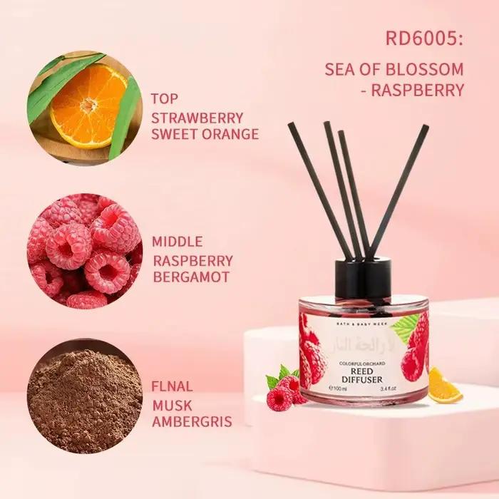 Huile Essentielle d'Aromathérapie sans Flamme avec Huile Parfumée de Lavande et Rose, Diffuseur de Rose, Désodorisant de Pièce et Élément Décoratif pour Maison Occasions Spéciales
