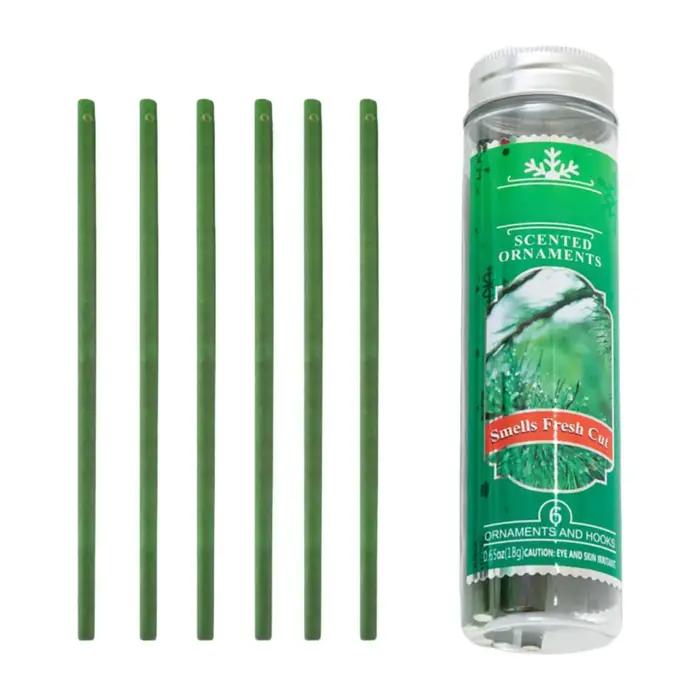 Bâtonnets parfumés de Noël avec flacon pour suspendre rustique, désodorisant et ambiance festive pour porche, patio, anniversaire, salle à manger et cadeaux de fête