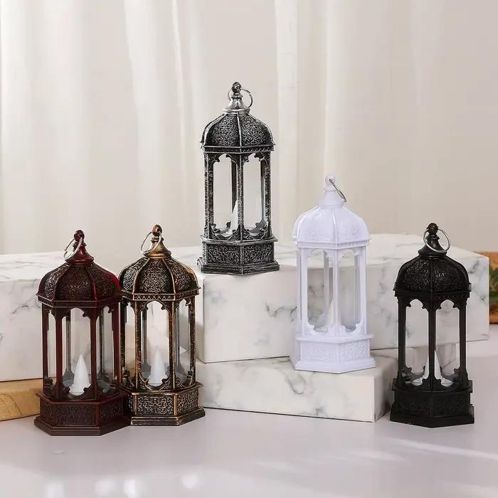 Lanterne Led à bougie alimentée par batterie, Mini lanternes de décoration, veilleuse portative, petite bougie pour fête de noël