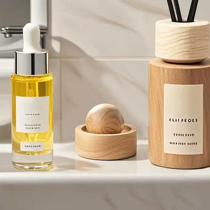 Diffuseur d'huiles essentielles pour voiture et maison - Fabriqué en bois