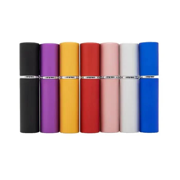 Flacon rechargeable en aluminium et verre pour parfum mini atomiseur verre voyage 5ml 7 pièces pour usage quotidien et voyage