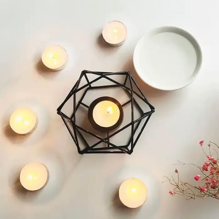 Brûleur d'arômes métallique pour éliminer les odeurs et décorer le salon romantique avec huile essentielle pour ambiance relaxante et élégance moderne