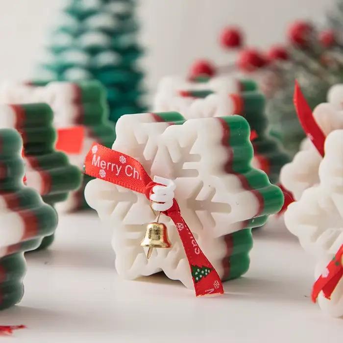 Accessoires de bougies d'aromathérapie flocon de neige de noël