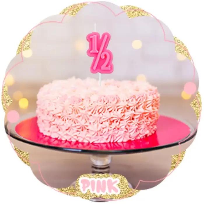 Bougie demi-anniversaire en cire de qualité pour bébé de 1 à 1.5 ans, bleu, or, rose, rouge, pour anniversaire et cérémonies spéciales