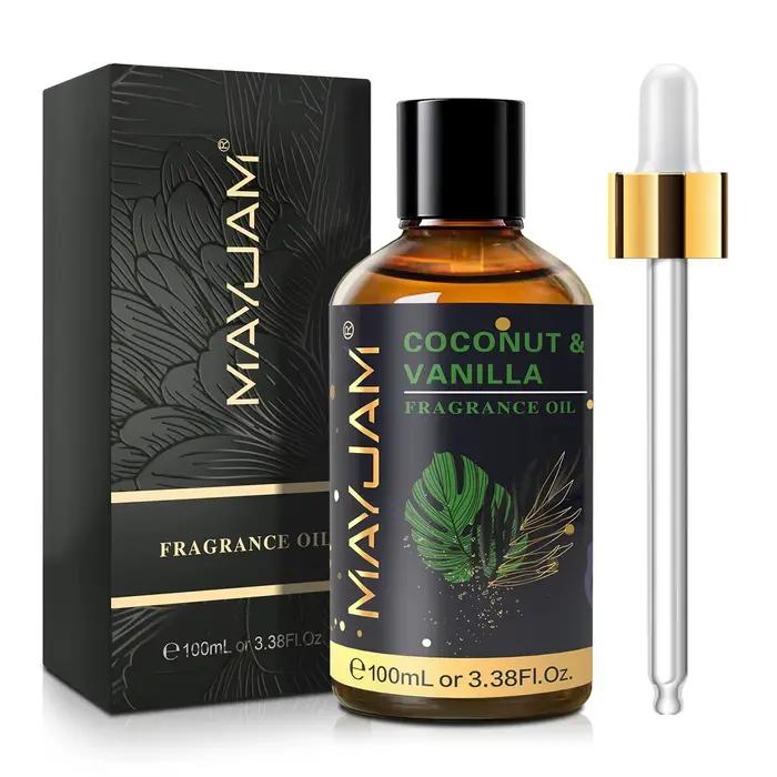 Huile parfumée MAYJAM Orchidée Noire Fleur d'Oranger Chèvrefeuille Lime Goyave Pomme Verte 100ml Flacon Argent Blanc Bleu Royal Bleu Ciel Bleu Clair Bleu Marine Bleu Profond Bourgogne Brun Champagne Clair Couleur Mixte Fuchsia Aromathérapie Humidificateur Diffuseur Brûleur Bougie DIY