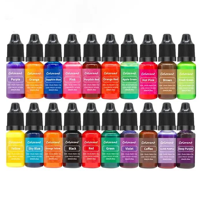 20 couleurs bougie colorants Pigment aromathérapie liquide Colorant