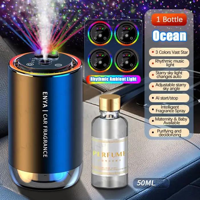 Parfum de voiture 3 en 1 couleur désodorisant huile essentielle diffuseur