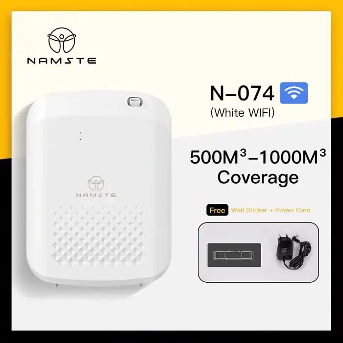 Diffuseur d'arôme électrique Namste Bluetooth blanc noir pour bien-être et décoration intérieure chambre salon bureau occassions spéciales