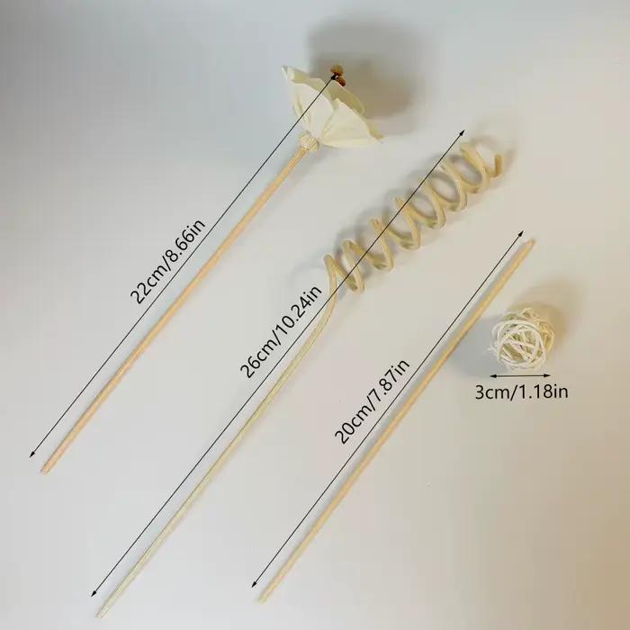 Ensemble de 6 bâtons de diffuseur en rotin