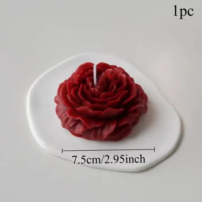 Bougie parfumée en forme de fleur de pivoine aromathérapie faite à la main pour décoration de la maison et relaxation chambre à coucher spa occasions spéciales