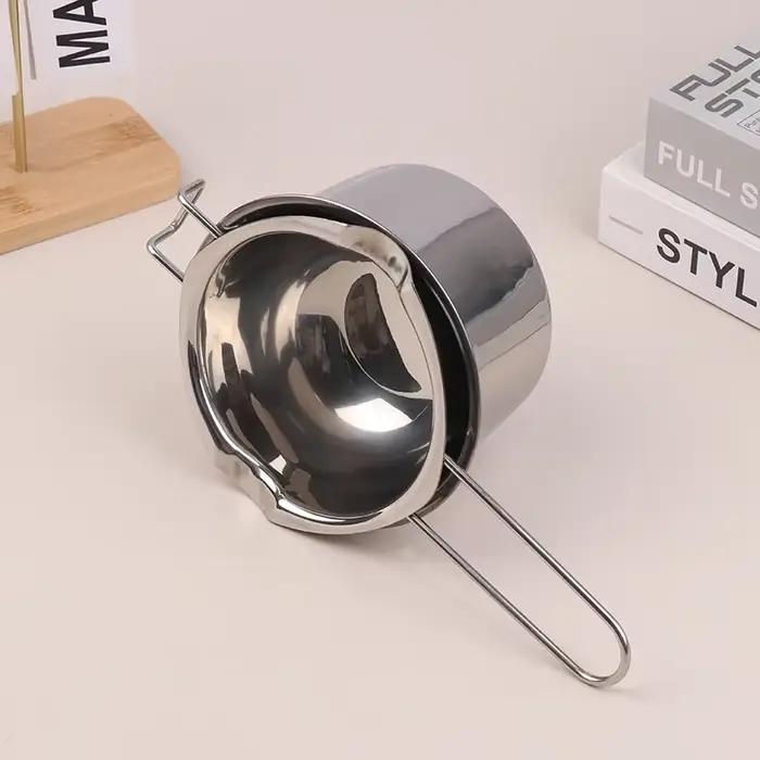 Pot à fondre la cire de bougie avec pot en acier inoxydable pour faire