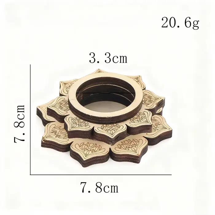 Bougeoir en bois fleur de Lotus, Base d'aromathérapie, diffuseur d'huile essentielle, présentoir en cristal, méditation Zen, décoration d'intérieur, cadeau