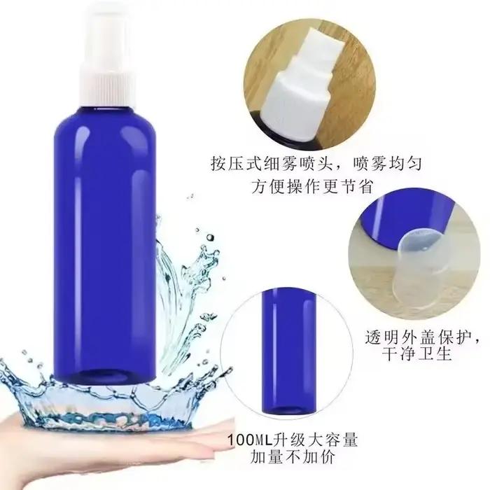 Bouteilles de parfum en Spray bleu de 100ml