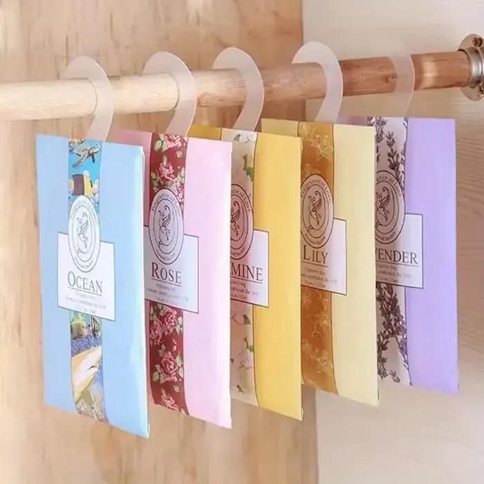 5/6 pièces odeur encens suspendu décor garde-robe Sachet placard voiture suspendus parfum