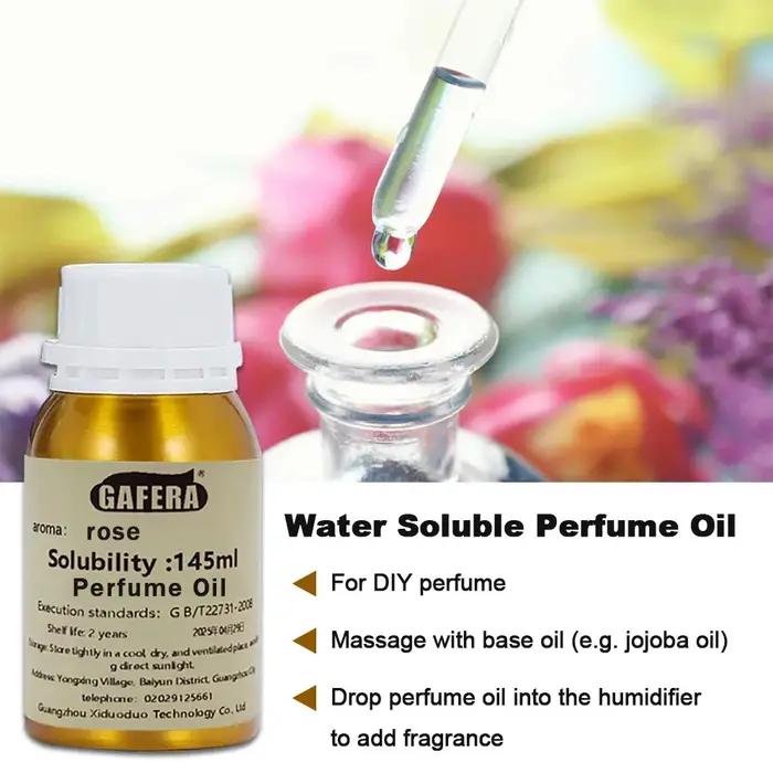 Huile de parfum GAFERA 145ml pour bougies parfumées savon shampoing douche et diffuseur humidificateur naturel bois de Sandaul bambou fleur de cerisier jasmin lemon lily lavande lilas menthe mer osmanthe parfumé