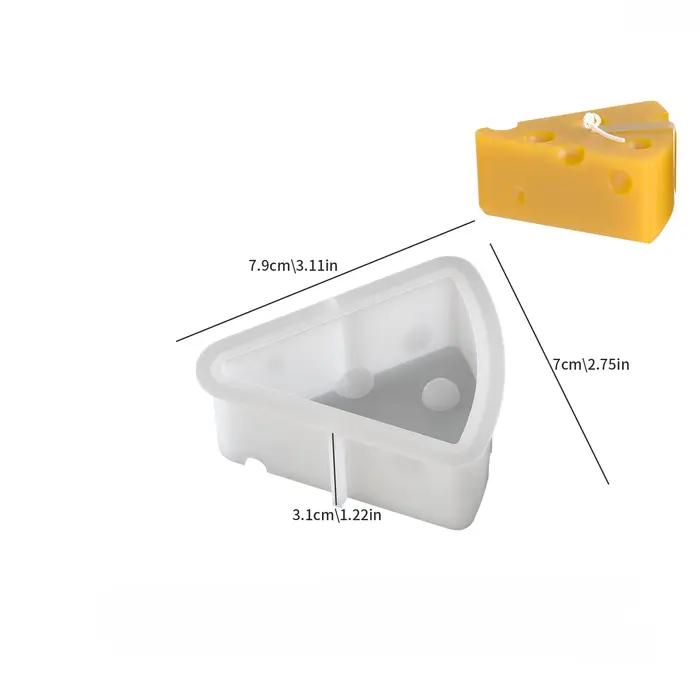 Moules à bougies à fromage, bricolage, Triangle rond fait à la main, Cube, fromage parfumé, gypse, bougie en plâtre, outils de fabrication de savon artisanal