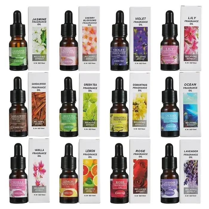Recharge de parfum pour voiture 10 ml, huile essentielle aromatique avec compte-gouttes, recharge de désodorisant pour voiture, pour humidificateur d'air, parfum pour la maison et la voiture