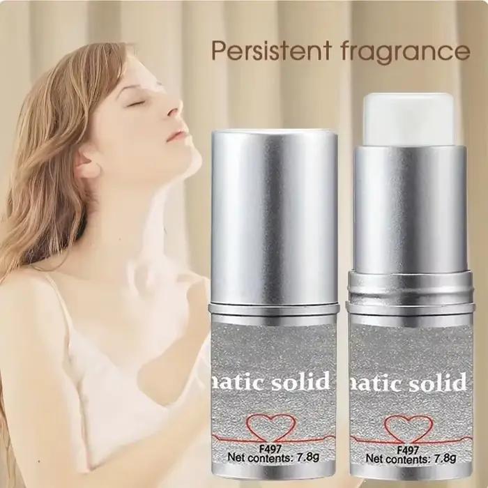 Baume de parfum solide aux phéromones portable pour hommes et femmes, parfum rafraîchissant longue durée, déodorant quotidien pour les rendez-vous, cadeau idéal